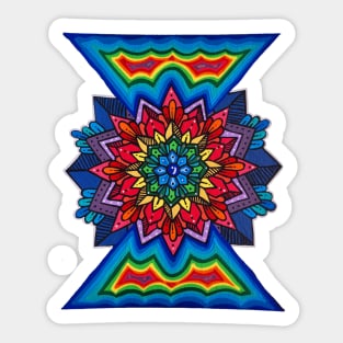 Color Blast Mandala Sticker